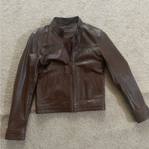 Brands Lock Brown Leather Jacket | Good Condition